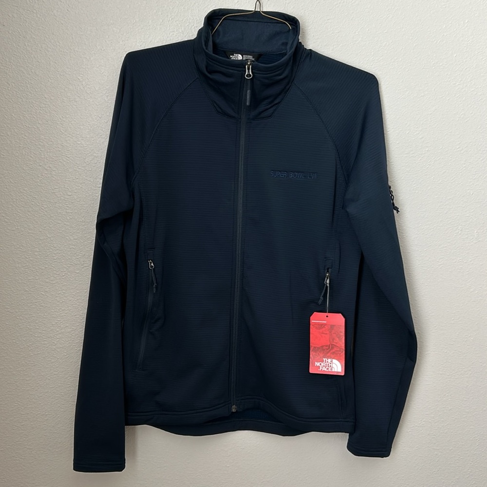 Front zipper navy jacket -Super Bowl LVII